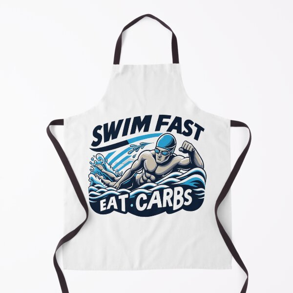 Item preview, Swim fast, eat carbs - Swimmer designed and sold by Bratak.