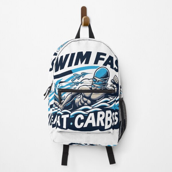 Item preview, Swim fast, eat carbs - Swimmer designed and sold by Bratak.