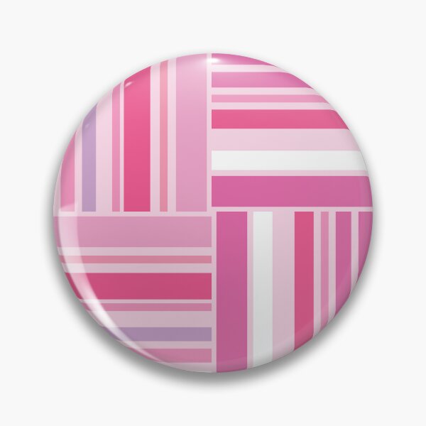 Item preview, Multi-Stripe Checker Board-Bubble Gum Palette-Retro Look Striped Grid designed and sold by Annette Chabidon Studio.