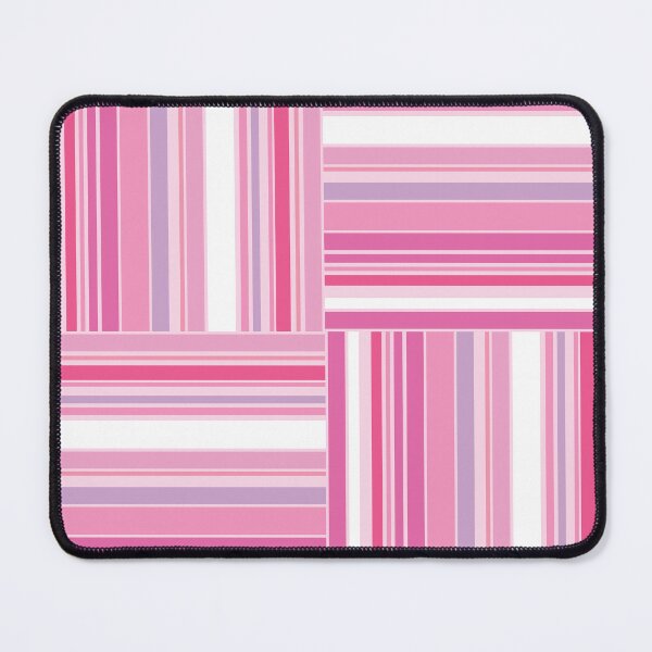 Item preview, Multi-Stripe Checker Board-Bubble Gum Palette-Retro Look Striped Grid designed and sold by Annette Chabidon Studio.