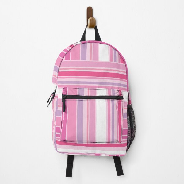 Item preview, Multi-Stripe Checker Board-Bubble Gum Palette-Retro Look Striped Grid designed and sold by Annette Chabidon Studio.