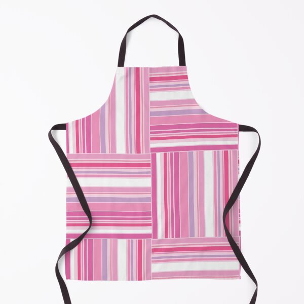 Item preview, Multi-Stripe Checker Board-Bubble Gum Palette-Retro Look Striped Grid designed and sold by Annette Chabidon Studio.