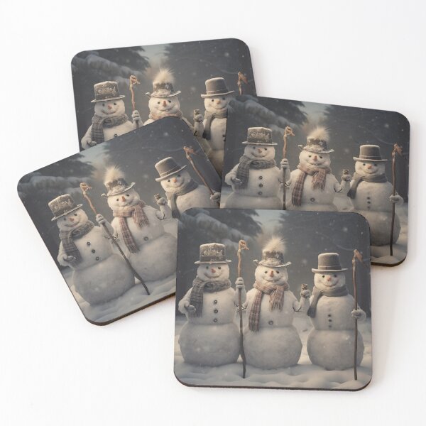 Item preview, Three Snowmen Waiting with Smiles designed and sold by dcrc.