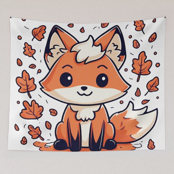 Item preview, Fall Fox designed and sold by GeekMindUK.