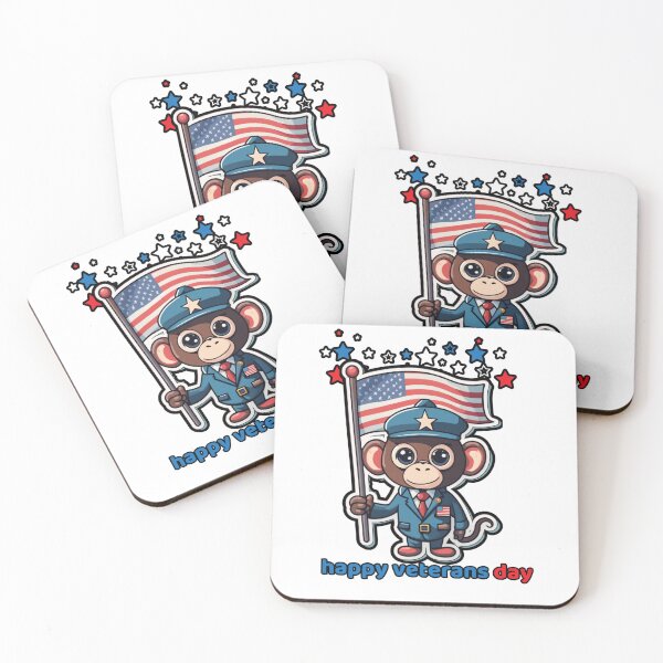 Item preview, happy veterans day monkey designed and sold by HATIM Belamin.