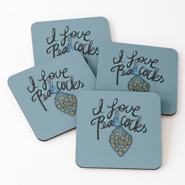 Item preview, I Love Peacocks designed and sold by FrictionMaxxing.