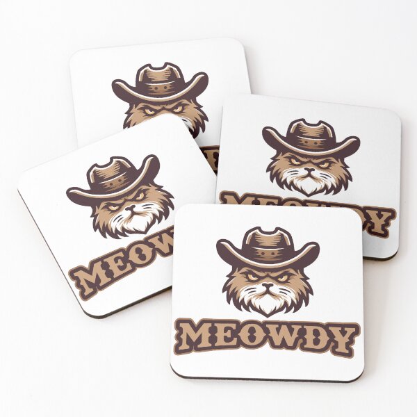Item preview, Meowdy Cat, Cowboy Cat, Meowdy Pawtna, Western Cat designed and sold by artCreativeColony.