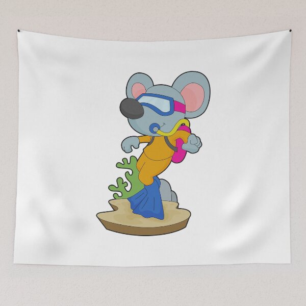 Item preview, Mouse Diver Oxygen bottle Diving designed and sold by Snabdesign84.