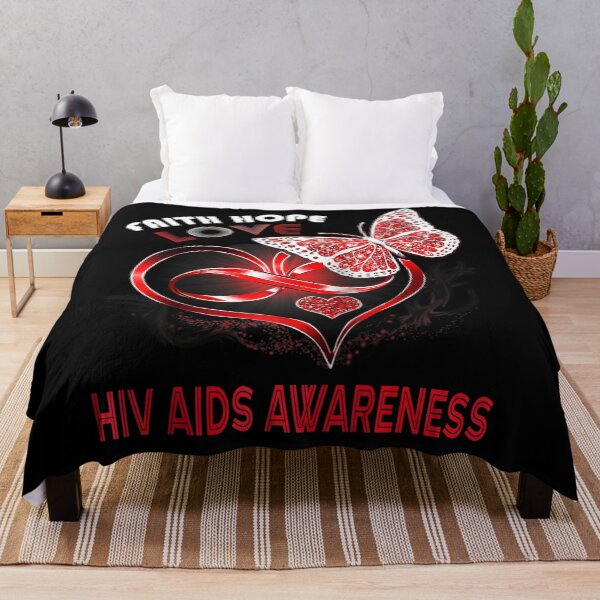 Item preview, Faith Hope Love Hiv Aids Awareness Heart Butterfly Raglan Baseball Tee designed and sold by EagmianPheolea.