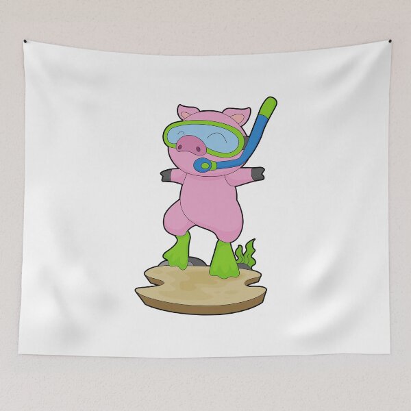 Item preview, Pig Diver Snorkel Diving designed and sold by Snabdesign84.
