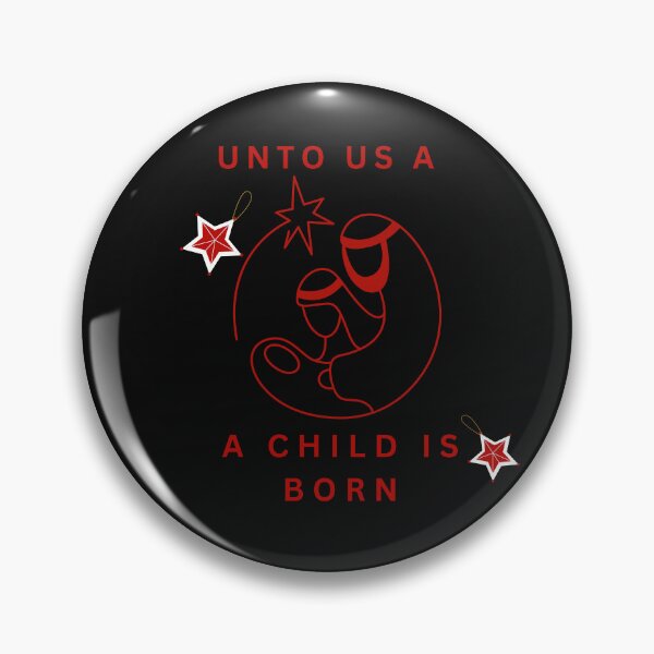 Item preview, unto us a child is born-christmas nativity designed and sold by Faithandpattern.