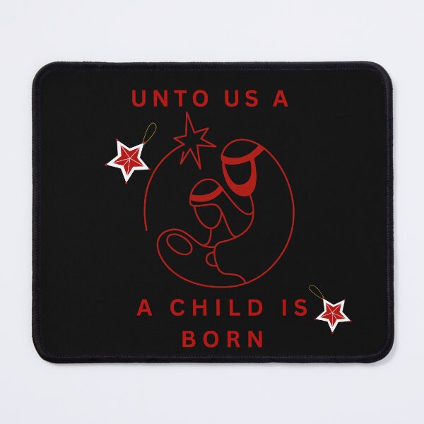 Item preview, unto us a child is born-christmas nativity designed and sold by Faithandpattern.