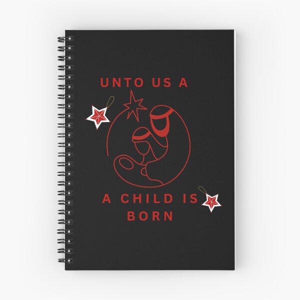 Item preview, unto us a child is born-christmas nativity designed and sold by Faithandpattern.