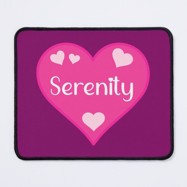 Item preview, Serenity Name Pink Heart designed and sold by Jeallan Designs.