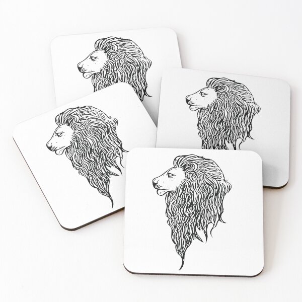 Item preview, The Monochrome Majesty: A Regal Portrait of the Lion designed and sold by artofayaz.