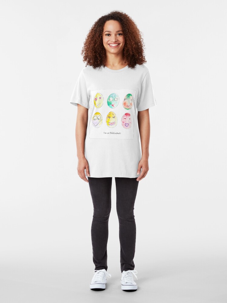 Alternate view of I'm so eggcited!! Slim Fit T-Shirt