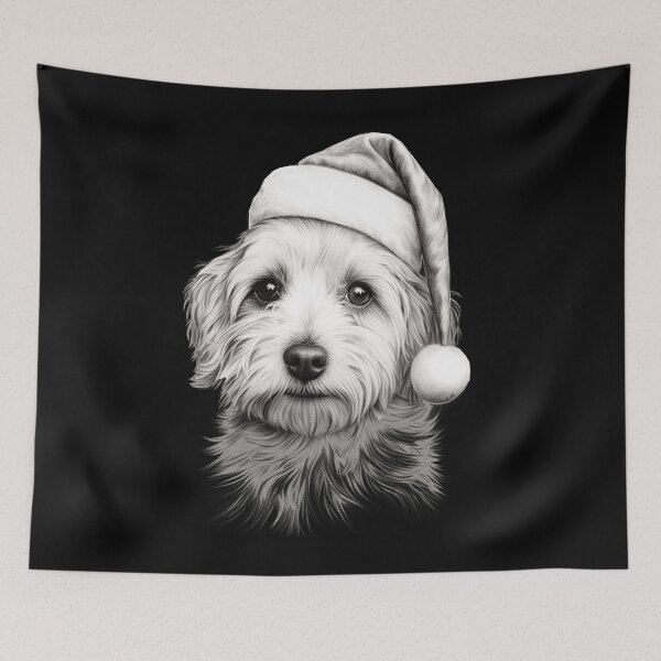 Item preview, Dog Muzzle Christmas Dog Sketch designed and sold by AnnaMDesign.