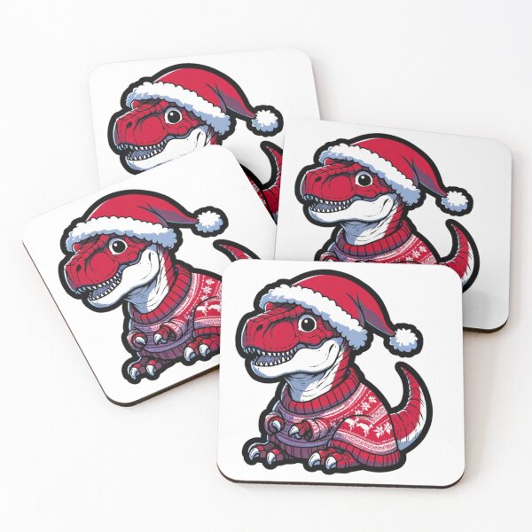 Item preview, Christmas Dinosaur Trex in Red Jumper designed and sold by Mekone.
