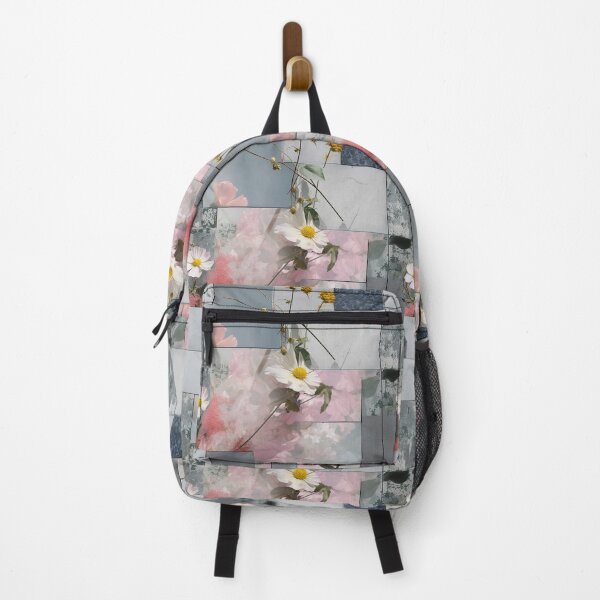 Item preview, Pastel Petals and Concrete Geometry - an Urban Botanic Abstraction Pattern designed and sold by Dazzling Studio Art.