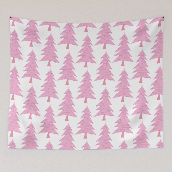 Item preview, Forest is LIT!-Bubble Gum Palette-Retro Look festooned Pine Forest designed and sold by Annette Chabidon Studio.