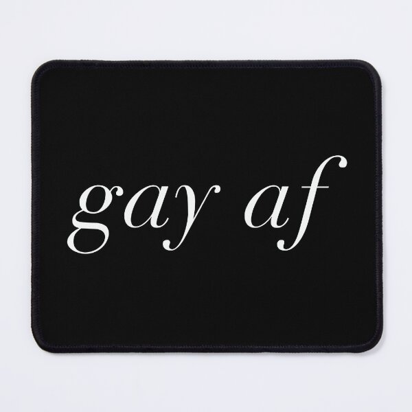 Item preview,  gay af Proud & Free Script Statement in white designed and sold by KikiValley.
