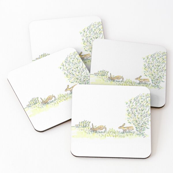 Item preview, Rabbits running in the sun designed and sold by GiselleSellier.