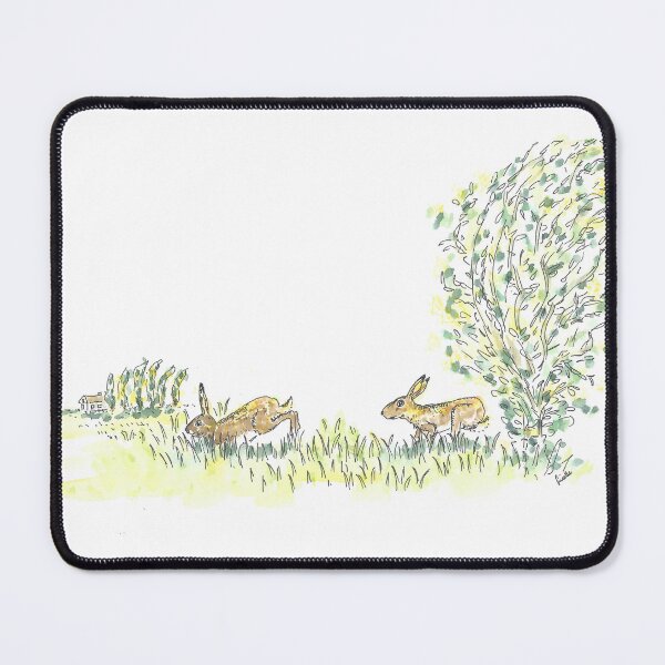 Item preview, Rabbits running in the sun designed and sold by GiselleSellier.