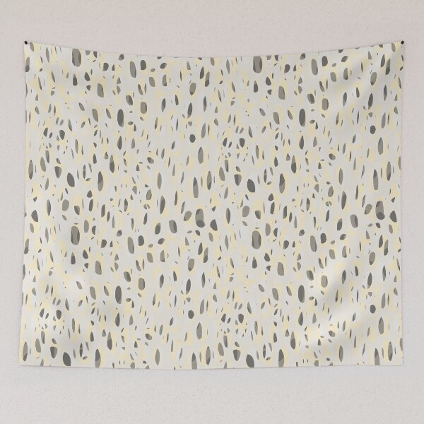 Item preview, Abstract Warm Neutral With Lemon Fractured Granite Layered Ovals designed and sold by LilPrintsShop.