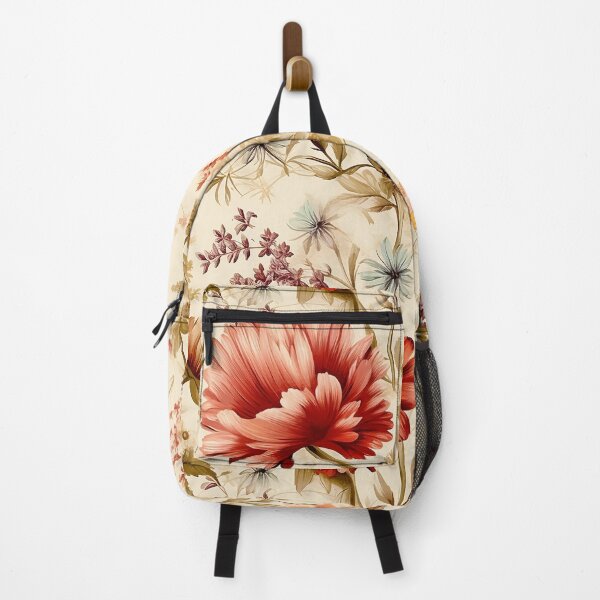 Item preview, Enchanted Blooms: Floral Elegance on Beige Canvas designed and sold by aiartbay.