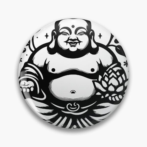 Item preview, Modern laughing buddha designed and sold by bharuarts.