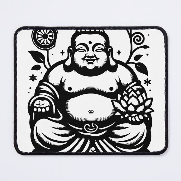 Item preview, Modern laughing buddha designed and sold by bharuarts.
