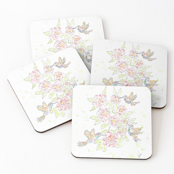 Item preview, Hummingbirds and camelias designed and sold by GiselleSellier.