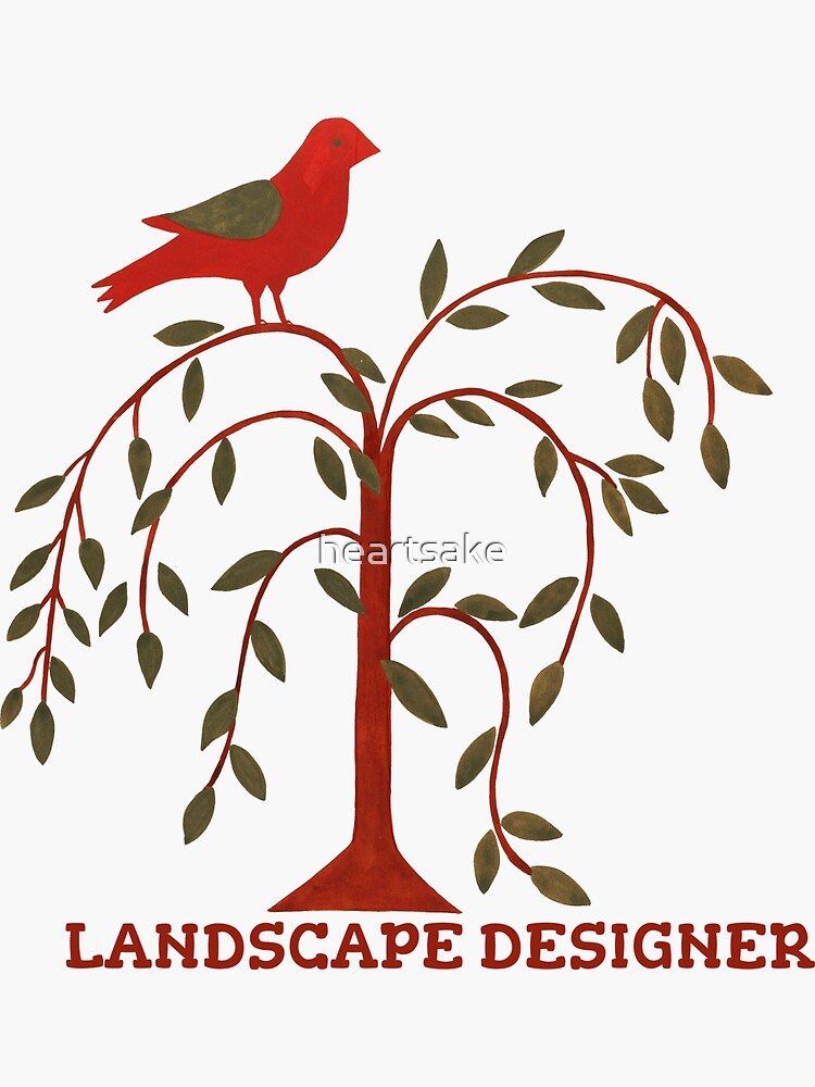 Thumbnail 3 of 3, Sticker, Landscape Designer designed and sold by heartsake.