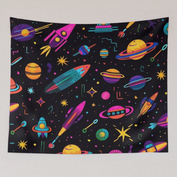 Item preview, Zany 90's Space Print designed and sold by Dreadtread.