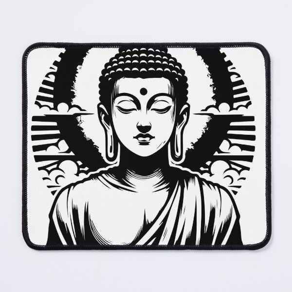 Item preview, Futuristic tibetian Buddha designed and sold by bharuarts.