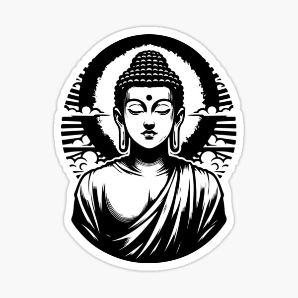 Item preview, Futuristic tibetian Buddha designed and sold by bharuarts.
