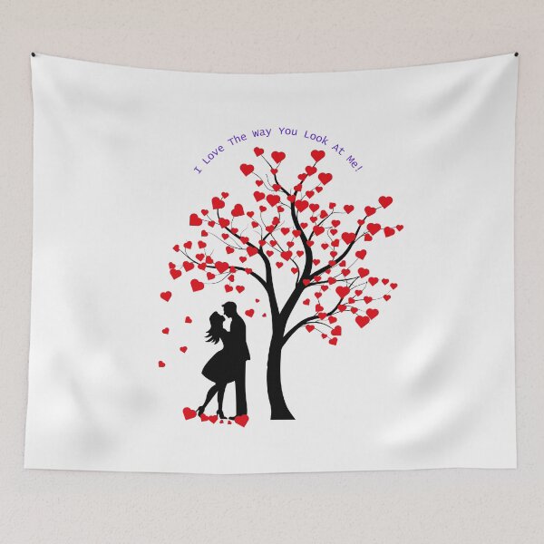 Item preview, I love the way you look at me couple's tee designed and sold by Meatredbubble.