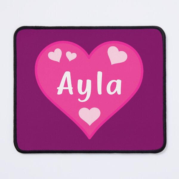 Item preview, Ayla Name Pink Heart  designed and sold by Jeallan Designs.