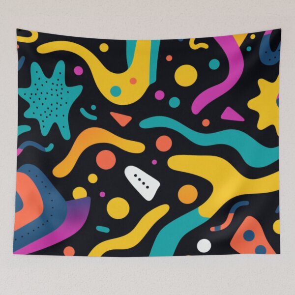 Item preview, Sticky Neon Blob Print designed and sold by Dreadtread.