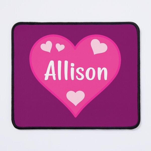 Item preview, Allison Name Pink Heart  designed and sold by Jeallan Designs.