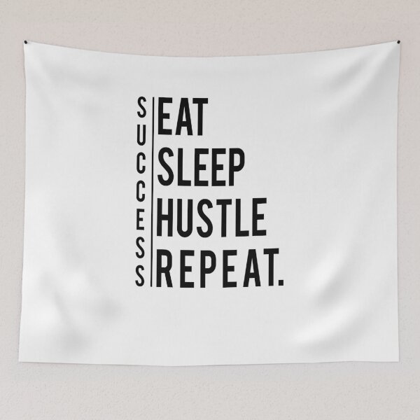 Item preview, East Sleep Hustle Repeat - Motivation Fitness Bodybuilding designed and sold by Basti09.