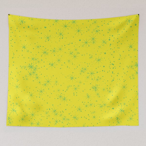 Item preview, Green stars on a yellow background designed and sold by HarridanCreates.