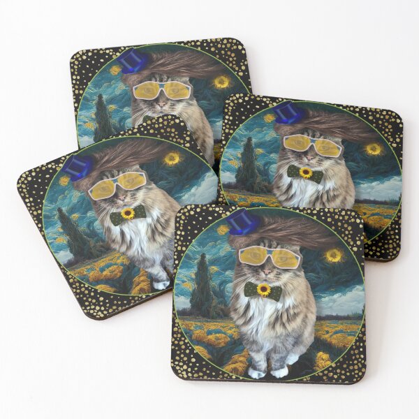 Item preview, Starry nights for kitties designed and sold by zorasfurrstudio.