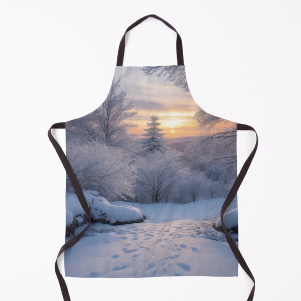 Item preview, snowy winter sunset landscape designed and sold by mikaws.