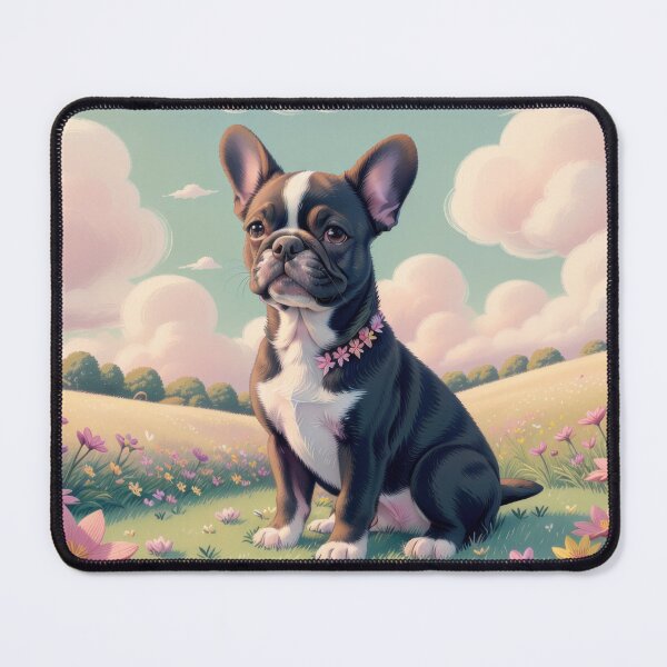 Item preview, Aesthetic portrait of french bulldog in ludic artwork in paradaise designed and sold by Tio-Tecun.