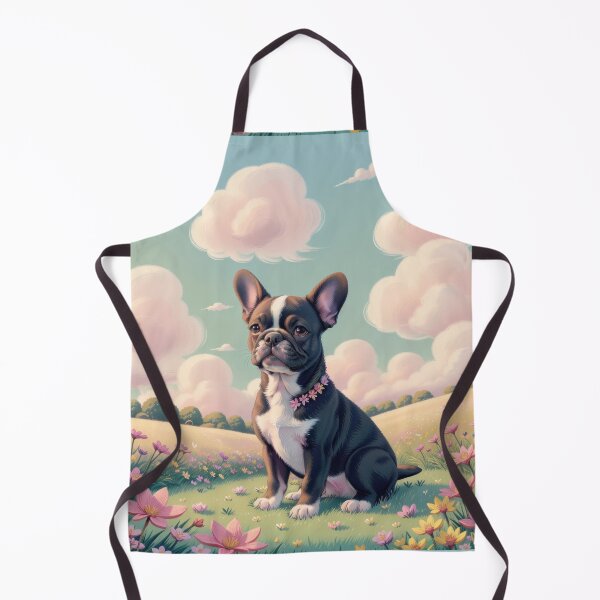 Item preview, Aesthetic portrait of french bulldog in ludic artwork in paradaise designed and sold by Tio-Tecun.