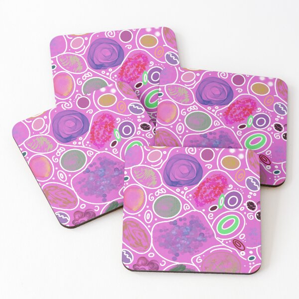 Item preview, Doodle Art - Circle Overload on pink background designed and sold by Dorothea Neumann.