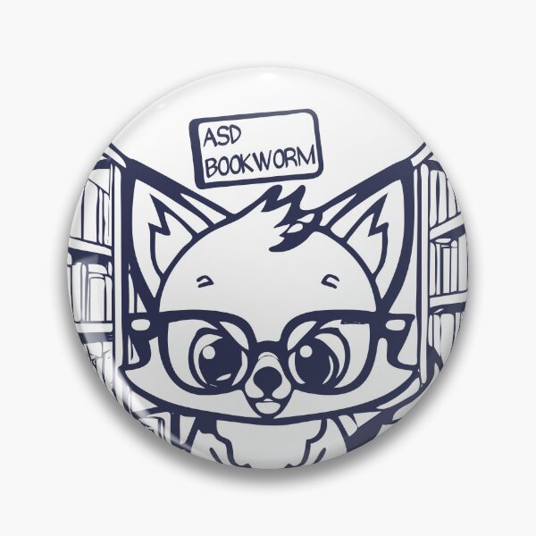 Item preview, ASD bookworm fox designed and sold by ndmedia.