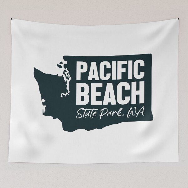 Item preview, Pacific Beach State Park Washington Map designed and sold by bivenart.