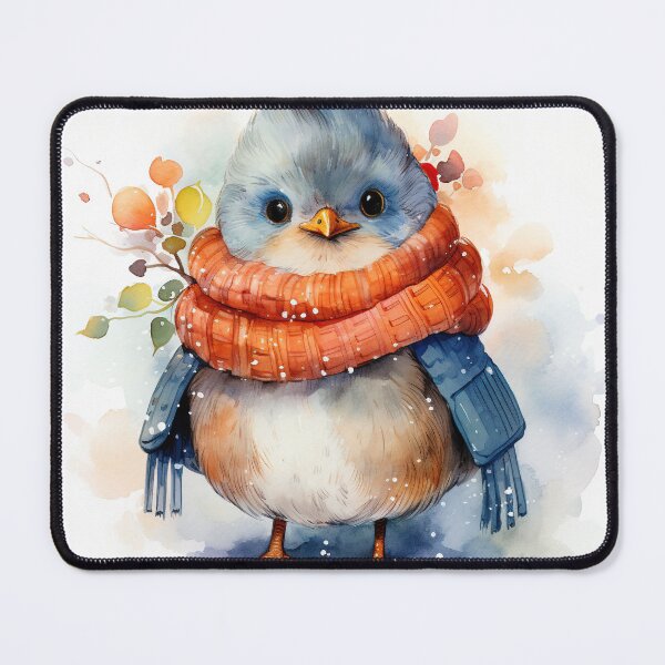 Item preview, Avian Elegance: Bird in a Red Scarf designed and sold by LittleLuvies.